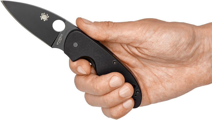 Нож Spyderco Efficient Black Blade C216GPBBK 871360 фото