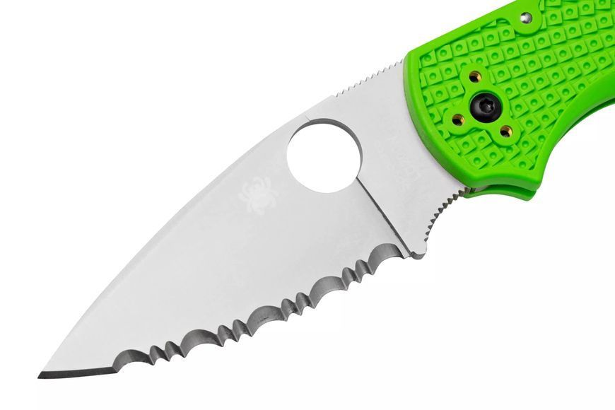 Нож Spyderco Native 5 Salt Green FRN Серрейтор C41SGR5 871546 фото