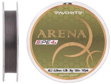 Шнур Favorite Arena PE 100м (silver gray) #0.3/0.09mm 6.5lb/3kg 16931094 фото