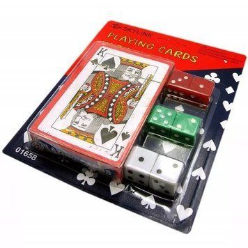 Карты игральные покерные Duke 54 листа + игральные кубики 6 шт (DN19142) V77551163 фото