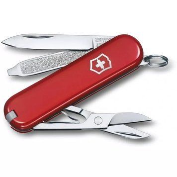 Швейцарський ніж Victorinox Classic SD 58 мм 7 функцій Червоний у блістері (0.6223.B1) V77552869 фото