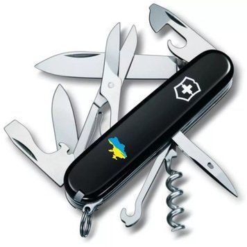 Швейцарський ніж Victorinox Climber Ukraine 91 мм 14 функцій Карта України (1.3703.3_T1166u) V77552904 фото