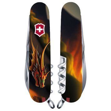 Швейцарський ніж Victorinox Swiss Army Huntsman Zodiac Фантастичний дракон 1.3713.3_Z3210p 4008909 фото