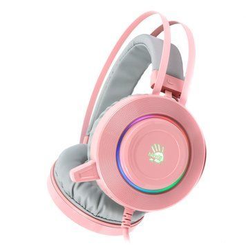 Гарнитура игровая Bloody G521 с подсветкой, розовый цвет, USB G521 Bloody (Pink) 1604746 фото