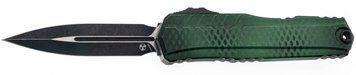 Ніж Microtech Cypher II D/E Black Blade X-51 Handle Green 1242-1GRX51S 14090744 фото