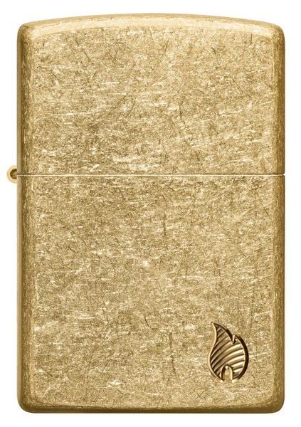 Запальничка Zippo Armor Tumbled Brass Series Flame 46398 V77553986 фото