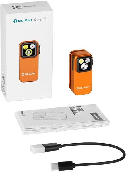 Фонарь Olight Oclip Pro Orange (500 Lm) 0.0000.3063 23704602 фото