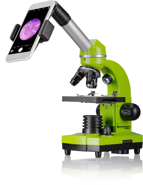 Микроскоп Bresser Junior Biolux SEL 40x-1600x Green с адаптером для смартфона (8855600B4K000) 927062 фото