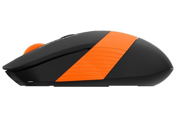 Мышь беспроводная A4Tech Fstyler FG10 (Orange), USB, цвет черный+оранжевый FG10 (Orange) 1604046 фото