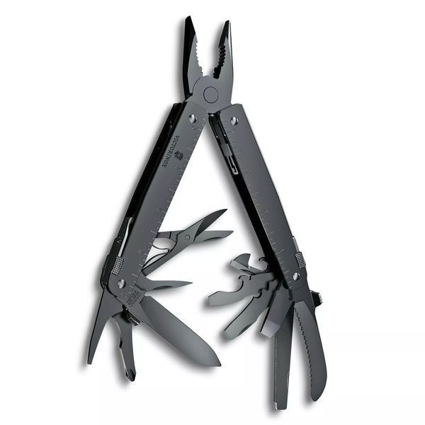 Мультитул Victorinox SwissTool MXBS 3.0326.M3N розкриття леза однією рукою, 26 функцій + нейлоновий чохол, Чорний V77554238 фото