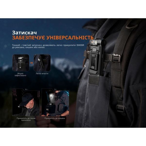 Фонарь Fenix ​​SW05R-UV LED Черный SW05R-UVL 999996824 фото