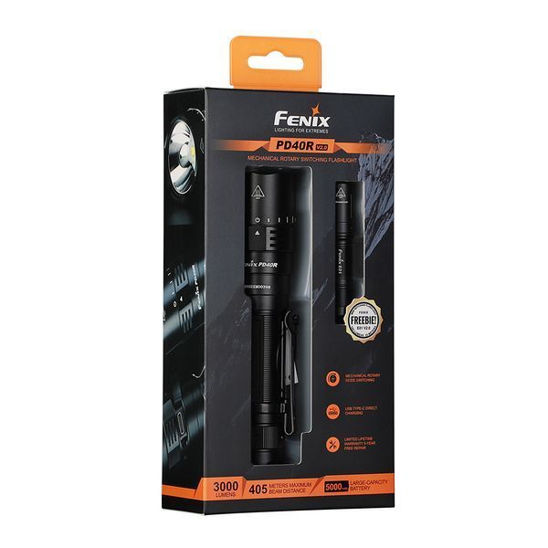 Фонарь ручной Fenix ​​PD40R V2.0 + подарок Фонарь ручной Fenix ​​E01 V2.0 89046 фото