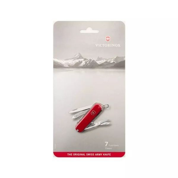 Швейцарский нож Victorinox Classic SD 58 мм 7 функций Красный в блистере (0.6223.B1) V77552869 фото
