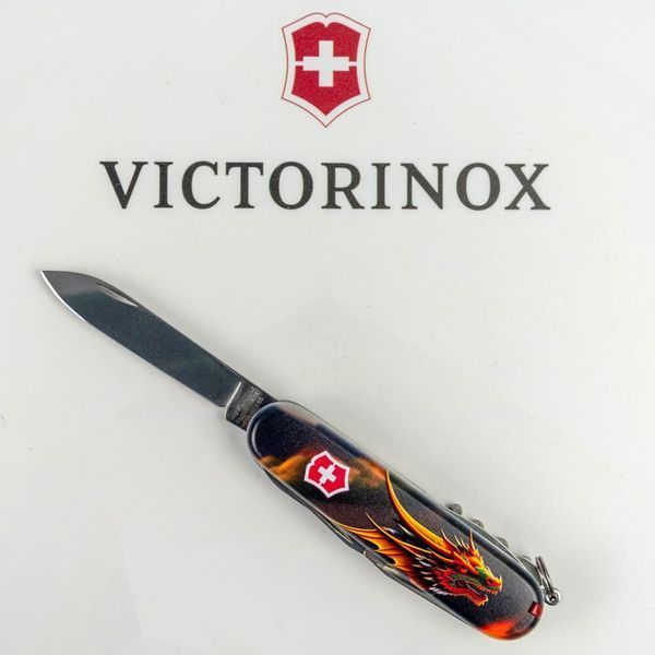 Швейцарський ніж Victorinox Swiss Army Huntsman Zodiac Фантастичний дракон 1.3713.3_Z3210p 4008909 фото