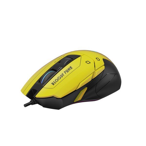Миша ігрова A4Tech W70 Max Bloody, жовта, активоване ПЗ Bloody W70 Max Bloody (Punk Yellow) 1605121 фото