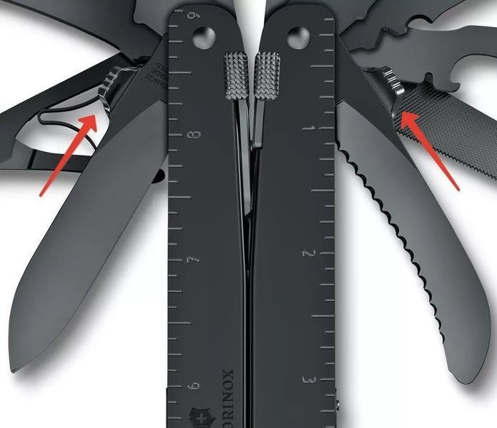 Мультитул Victorinox SwissTool MXBS 3.0326.M3N розкриття леза однією рукою, 26 функцій + нейлоновий чохол, Чорний V77554238 фото