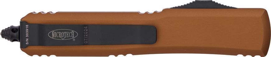 Ніж Microtech Ultratech Double Edge Serrated Black Blade Aluminum Tan 122-3TA 14090619 фото