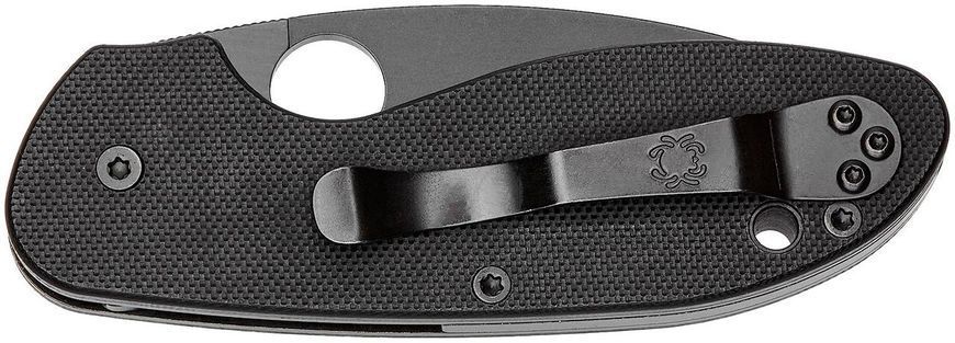 Нож Spyderco Efficient Black Blade G-10 Полусеррейтор C216GPSBBK 871361 фото