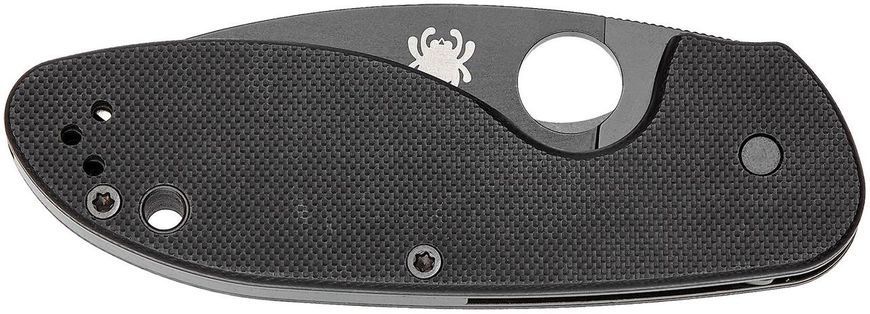 Нож Spyderco Efficient Black Blade G-10 Полусеррейтор C216GPSBBK 871361 фото