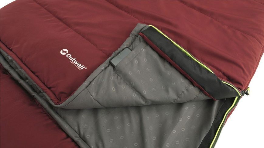 Спальний мішок Outwell Contour Lux Reversible/-3&deg;C Red Right (230383) 928756 фото