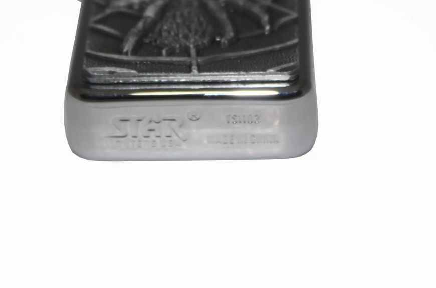 Запальничка бензинова STAR SPIDER Silver (23585STAR) V77550848 фото
