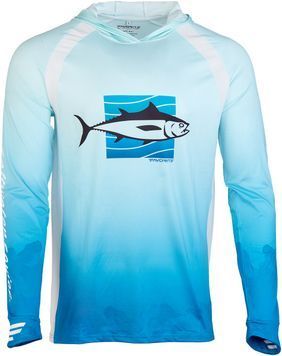 Реглан Favorite Hooded Jersey Tuna L Голубой 16935520 фото