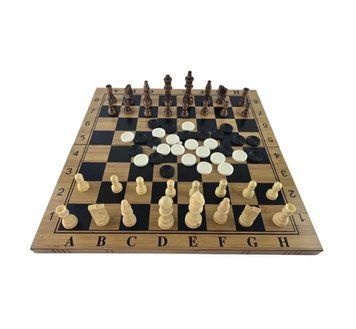 Игровой набор нарды/шахматы/шашки 47,5х47,5х2 см (DN35204) V77551010 фото