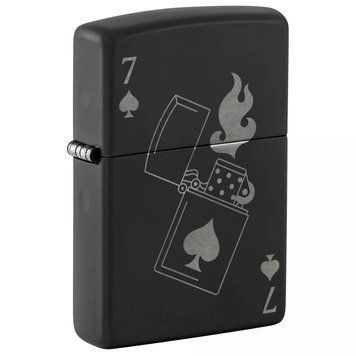 Запальничка Zippo Lucky 7 Design сірий 47134 77890021 фото