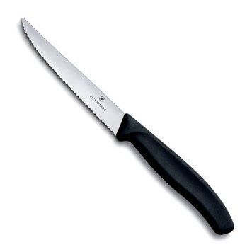 Ніж кухонний Victorinox SwissClassic стейковий 11 см серрейтор Чорний 6.7233.20 4007197 фото