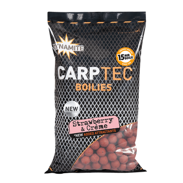 Бойли Dynamite Baits Carp-Tec Strawberry & Creme - 20 мм, Boilie 900 г - DY1759 Y33440476 фото