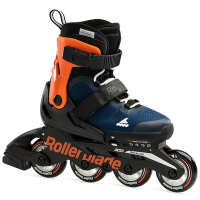 Rollerblade роликовые коньки Microblade midnight blue-warm orange 33-36.5 29291 фото