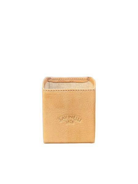 Чехол для стандартной пачки сигарет Savinelli скос, натуральная кожа, бежевій 73х57х27 мм (SAV510) V77554098 фото