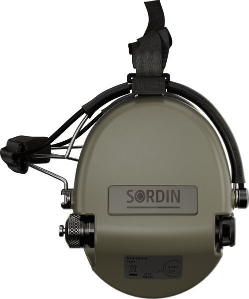 Активні навушники Sordin Supreme MIL AUX, Slim, задній тримач Green 76308-06-S 5010029 фото