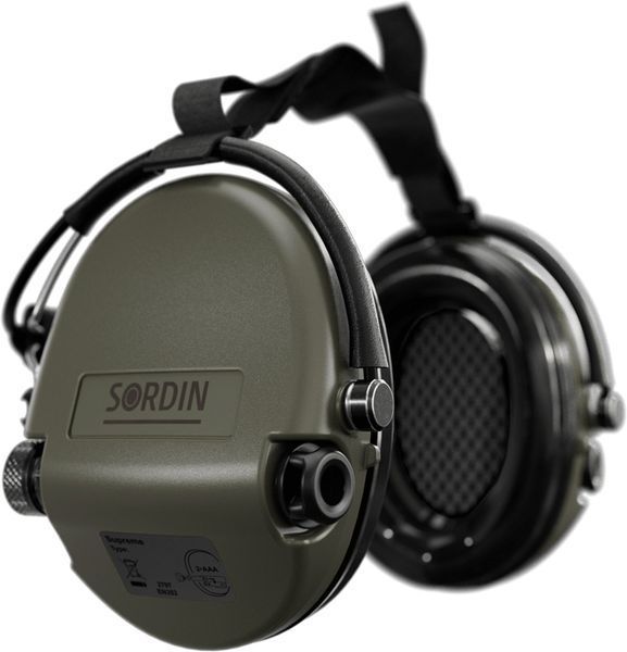 Активні навушники Sordin Supreme MIL AUX, Slim, задній тримач Green 76308-06-S 5010029 фото