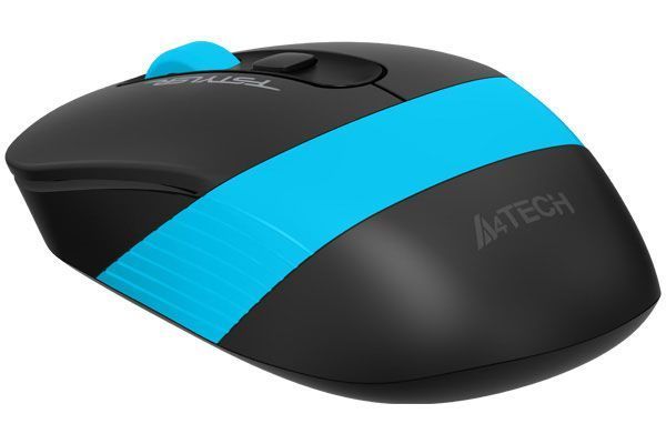 Мышь беспроводная A4Tech Fstyler FG10 (Blue), USB, цвет черный+голубой FG10 (Blue) 1604047 фото