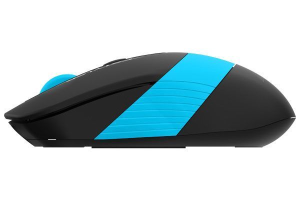 Мышь беспроводная A4Tech Fstyler FG10 (Blue), USB, цвет черный+голубой FG10 (Blue) 1604047 фото