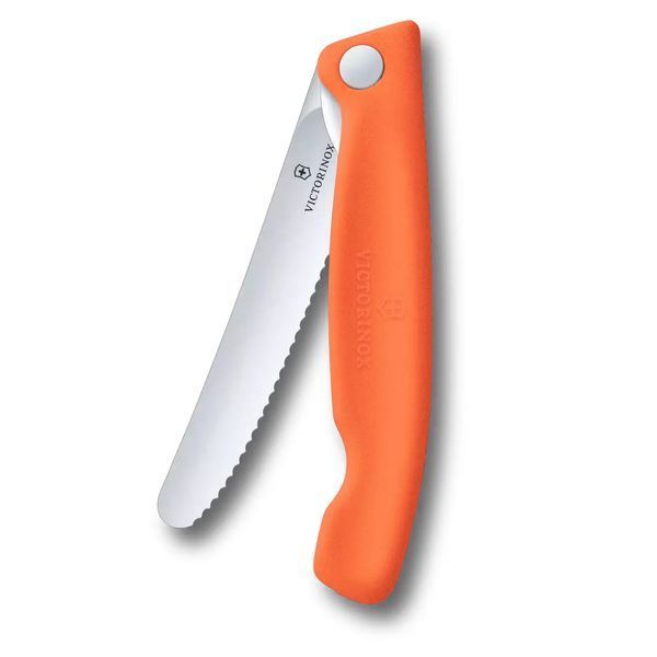 Ніж для пікніка складаний Victorinox Swiss Classic Picnic Серрейтор Помаранчевий 6.7839.FC1 V77554443 фото