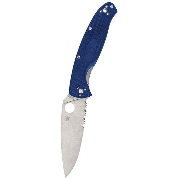 Нож Spyderco Resilience Blue FRN CPM-S35VN Полусеррейтор C142PSBL 871525 фото