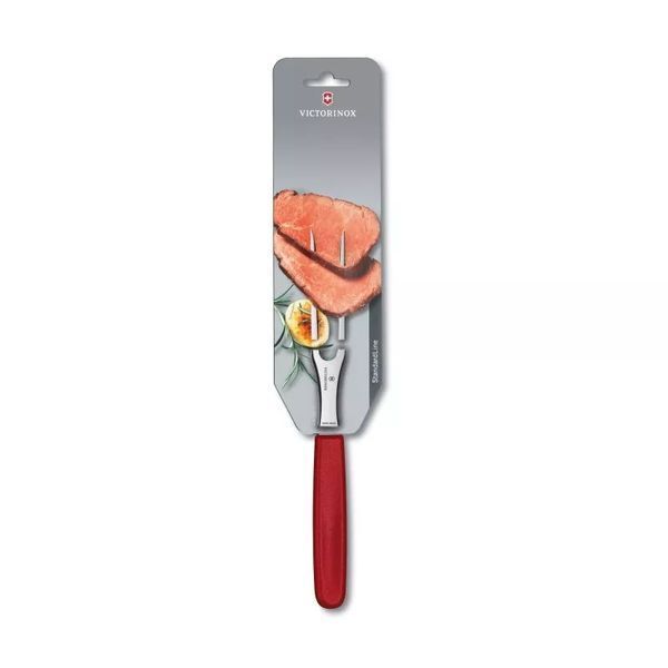 Кухонная разделочная вилка Victorinox SwissClassic Carving 150 мм Красная (5.2101.15B) V77551356 фото