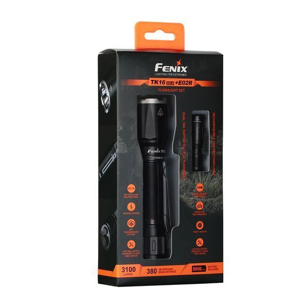 Фонарь ручной Fenix ​​TK16 V2.0 + подарок Фонарь ручной Fenix ​​E02R 89047 фото