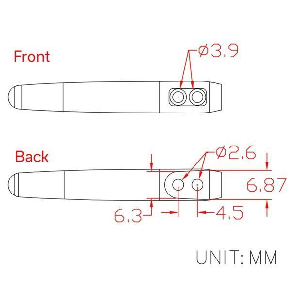 Клипсы карманные титановые 2 штуки Civivi без винтов T002B 100002216 фото