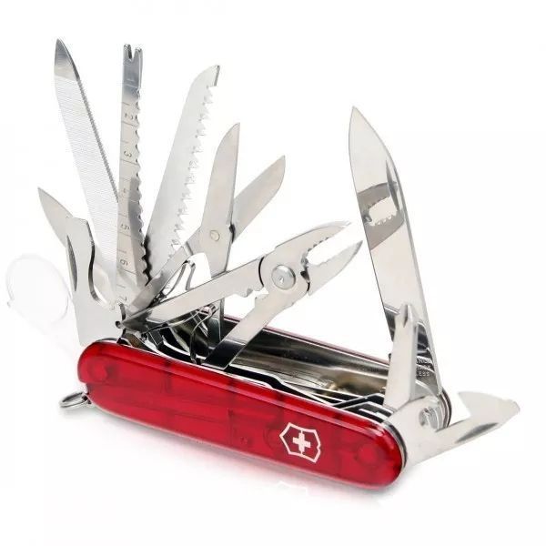 Швейцарський ніж Victorinox SwissChamp Червоний напівпрозорий 1.6795.T V77554206 фото