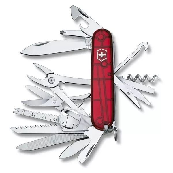Швейцарський ніж Victorinox SwissChamp Червоний напівпрозорий 1.6795.T V77554206 фото