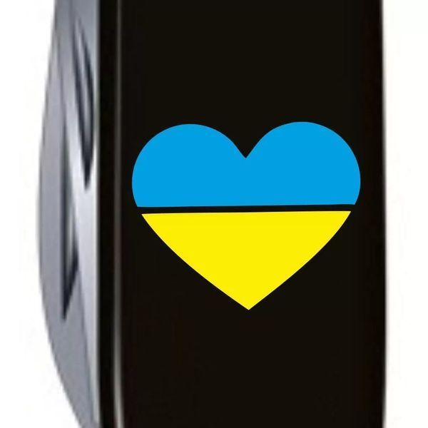 Швейцарський ніж Victorinox Climber Ukraine 91 мм Серце синьо-жовте (1.3703.3_T1090u) V77552910 фото