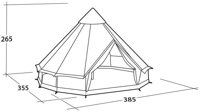 Палатка семиместная Easy Camp Moonlight Bell Grey (120443) 929743 фото