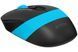 Мышь беспроводная A4Tech Fstyler FG10 (Blue), USB, цвет черный+голубой FG10 (Blue) 1604047 фото 5