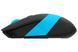 Мышь беспроводная A4Tech Fstyler FG10 (Blue), USB, цвет черный+голубой FG10 (Blue) 1604047 фото 4