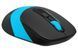 Мышь беспроводная A4Tech Fstyler FG10 (Blue), USB, цвет черный+голубой FG10 (Blue) 1604047 фото 2