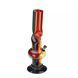 Бонг акриловый водяной 32 см Champ Twist Rasta Waterpipe Зелено-красный (40590252) V77550083 фото 1