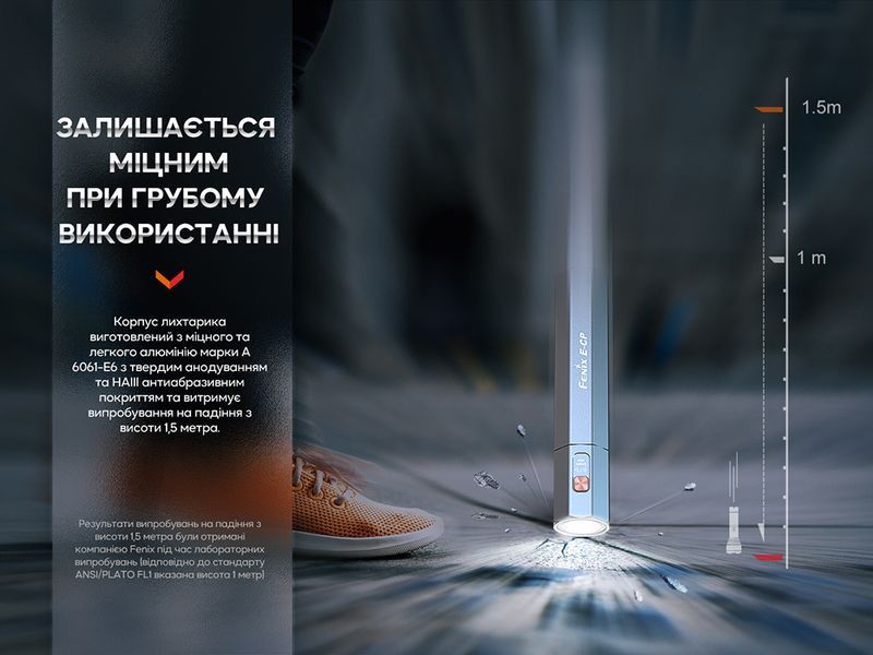 Фонарь ручной Fenix ​​E-CP Голубой 89096 фото